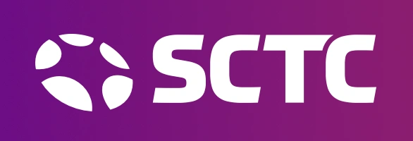 SCTC Logo - magenta background - white letters - star /circle favicon