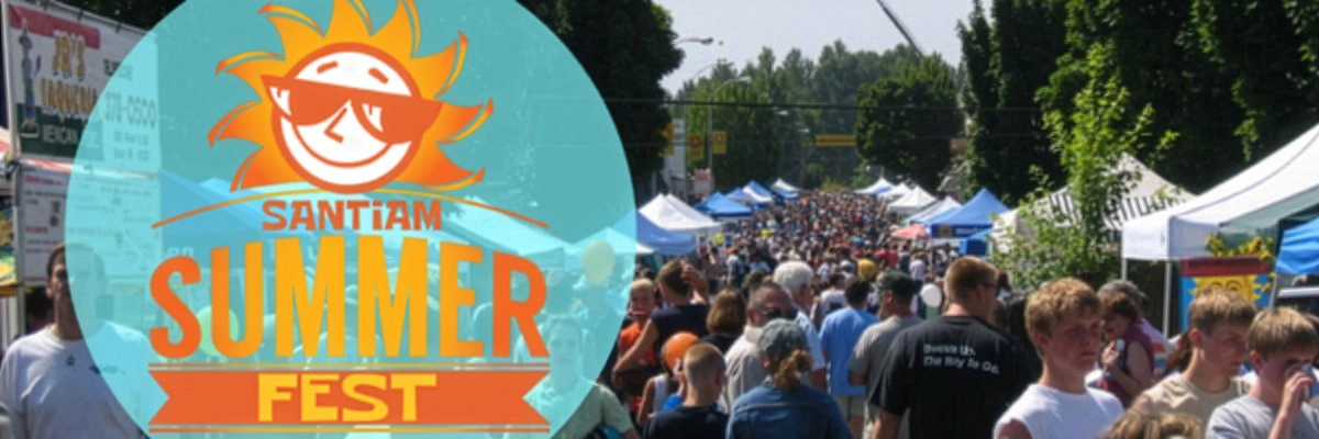 Summer festival crowd